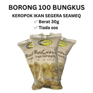 BORONG 100 BUNGKUS KEROPOK IKAN SEGERA SEAMEQ 30G MINICRAC'S