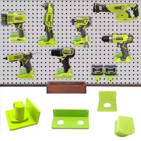 Wall Mount Battery and Tool Holder for Ryobi 18V Lithium Battery Power Tool Drill Storage Hangers Sh