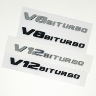 3D ABS V8 Biturbo Car Emblem Fender Badge Decal for C63S E63 CLS63 - Sticker Accessory for Enhanced 