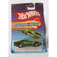 Hot Wheels - 71 Plymouth GTX Green Ultra Hots Broken Card