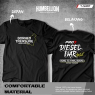 DIESEL WAR BORNEO COTTON 100% COMBED TSHIRT UNISEX SHORT SLEEVE MEN WOMEN SCHEMATIC ROD