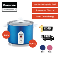 Panasonic SR-3NAA Baby Cooker (0.3L) 0.16KG 1 Year Warranty Rice Convenient Cooking See Through Glass Lid SR-3NAASK