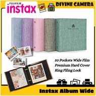 Caiul 50 Pockets Album with Premium Canva Skin Design for Instax Mini Wide Film