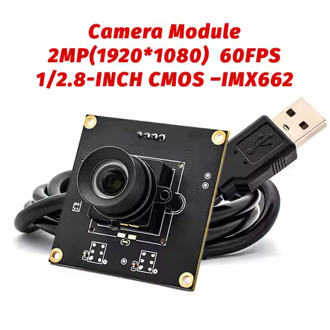 1920*1080 USB Camera Module 1/2.8" IMX662 CMOS 2MP60FPS Free Drive USB2.0 OTG UVC Compatible Plug Pl