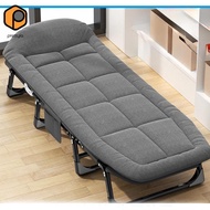prettyia Folding Camping Cot Camp Cots Folding Guest Bed Heavy Duty with Mat Outdoor Camping Bed for