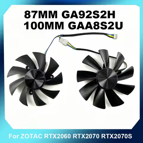 GA92S2H GAA8S2U 87/100MM Video Card Fan For ZOTAC RTX2060 2070S Mini Destroyer Cooler