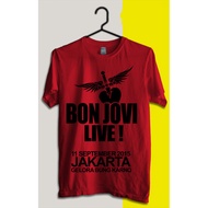 Bon Jovi 7 Distro Music Band Digital Screen Printed T-shirt