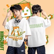 Minecraft Jj & Mikey Maizen Game Kids T-Shirt Unisex Print Short Sleeve Cotton Children's Summer 2