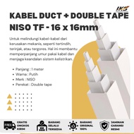 Duct Cable NISO TF Cable Protector 16x16mm Double Tape