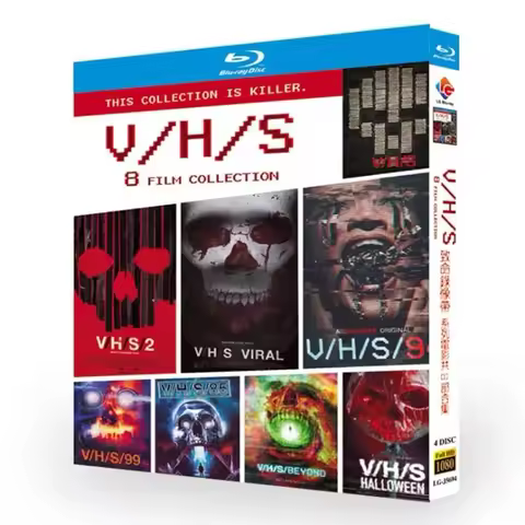 V/H/S Film Series 8 Movies Collection Blu-ray High Definition Discs Box Set