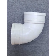 110MM UPVC ELBOW 110MM 4" PAIP FITTING WHITE/ ELBOW FITTING PAIP PUTIH/ELBOW