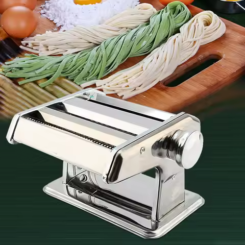 Hand Made 3IN1 Stainless Steel Pasta Lasagne Spaghetti Tagliatelle Maker Machine Noodle Maker Machin