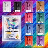 Glow Wish Keratin Hair Color Cellowax 3in1 Shampoo Conditioner Hair Dye 30ml