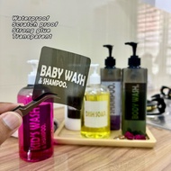 Label Pelekat Barangan Tandas Minimalist 9x6cm & 6x6cm Tahan Air Tahan Gores Gam Kuat Tulisan Jelas 