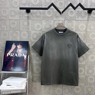 Prad Prad par p Home Short-Sleeved T-Shirt [Official Synchronization] Triangle LOGO LOGO Patch Embro