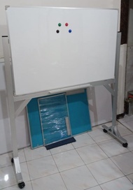 Papan Tulis Whiteboard Standing Magnet 120 x 240 cm