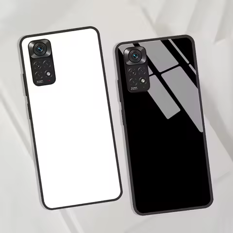 For Redmi Note 11 Cases Note 11S Tempered Glass Hard Back Cover For Xiaomi Redmi Note 11 12 13 Pro P