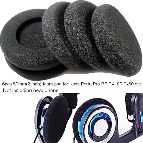 6 Pieces For Sennheiser PC131 PC8 PX80 for Koss Porta Pro PP PX100 Headphone Headset Foam Ear Pads