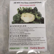 Ab Mix Hidroponik Nutrisi Sayuran Daun Pekatan 1 Liter Ekonomis (