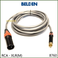 Belden 8760 RCA to XLR Male Cable