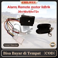 Alarm Remote motor listrik 36v/48v/60v/72v Sepeda Listrik Soket Standar