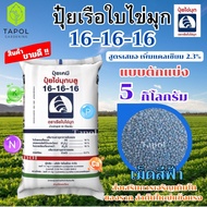 ปุ๋ยเรือใบไข่มุก สูตร 16-16-16 ขนาด 5 กิโลกรัม บำรุงต้น ดอก ใบ เหมาะกับพืชผัก พืชผล ไม้ประดับ