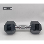 Rubber Hexagon Dumbbell 15lbs Athletico