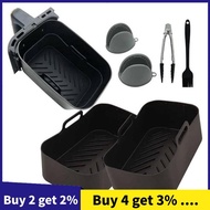 2PCS Air Fryer Silicone Liners Non-Stick for  DZ201/ DZ401 Air Fryer Basket Accessories Reusable Air