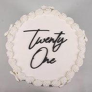 Acrylic Twenty One Cake Topper,21th Birthday Cake Toppers,21th Anniversary Party Decorations Supplie