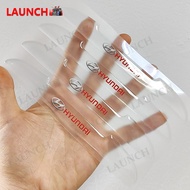 Hyundai Logo Car Door Transparent Anti-collision Protector Bar Stickers Rearew View Mirror Cover Pro