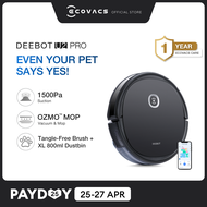 ECOVACS DEEBOT U2PRO Robot Vacuum Cleaner | Best Scrubber for Pet Owners | Intelligent Robotic Vacuum and Mop Vacuum [1 Year Warranty]