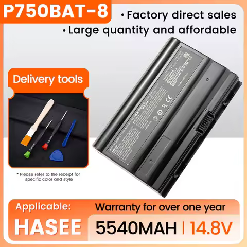 P750BAT-8 Laptop Battery for Clevo P750 P750ZM P750S P751ZM P751DM Terrans Force X599 X799 Hasee ZX8