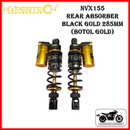 HYPERTECH ULTIMATE PRO REAR ABSORBER MONOSHOCK NVX155 NVX 285MM BLACK GOLD / HITAM EMAS