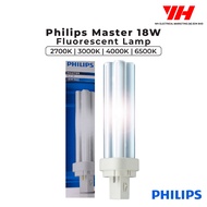 PHILIPS Master 18W PL-C 2P 2PIN PLC Fluorescent Lamp (827/830/840/865)  || Mentol Lampu 灯泡