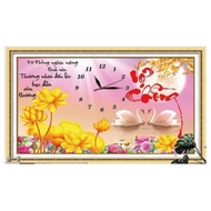 V-shaped clock diamond painting df208 (75x49)cm