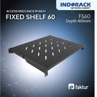INDORACK Server Divider Plate FS60 Fixed Shelf Depth 400mm 19Inch
