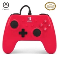 PowerA Wired Controller for Nintendo Switch (Raspberry Red) (Officially Licensed)