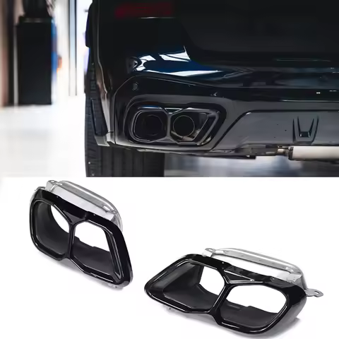 Car Exhaust Tip For BMW X5 X6 X7 G05 G06 G07 Upgrade M50i M60i Look Muffler Tip Quad 304 Stainless S