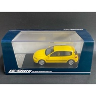 1:43 HI STORY HS082 Ye Honda Civic EG6 SiR II scale model car