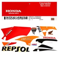 871x0-k45-n20zal Sticker CBR 150 R K45A Repsol Orange Left