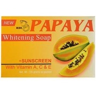 (Bundle of 3) RDL Papaya Skin Whitening Soap Plus Sunscreen W Vitamin A C E 135g