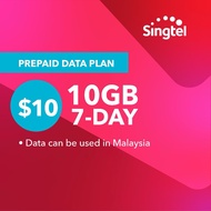 Singtel 10GB 7days mobile phone prepaid card online Topup