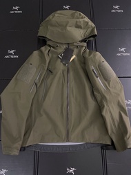 ARCTERYX  始祖鳥 leaf alpha GEN2 軍鳥沖鋒衣 軍綠  size：m-3xl