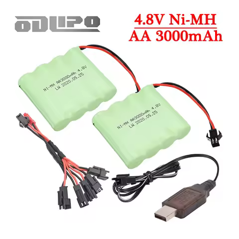 4.8v 3000mAh Rechargeable Battery For Rc Cars Tanks Robots Boat Ship Toys Gun NiMH AA 4.8 v Battery 