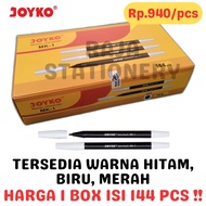 Lengkap- JOYKO MARKER SPIDOL KECIL HITAM BIRU MERAH MIRIP SNOWMAN PW1A [144PCS]