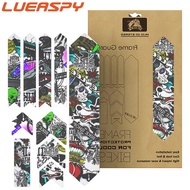 Lueaspy 3D Bicycle Front Fork Frame Stickers Protective Stickers Waterproof Bicycle Camouflage Sticker for MTB Road Bike Frame