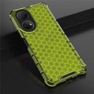Honor X7 Case Hard Silicone Honeycomb Clear Shockproof Back Cover Honor X7 X 7 Phone Casing