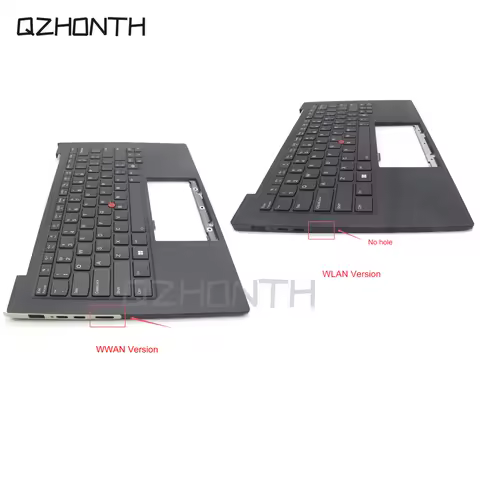 New For Lenovo ThinkPad X1 Carbon 12th Gen12 2024 Palmrest with US Backlight Keyboard WWAN or WLAN 1