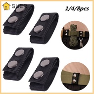 SUER 1/4/8Pcs Belt Keeper  Portable Double Snaps Heavy Duty