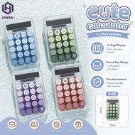 Mini Calculator Cute Transparent 10 Digit Portable Calculator Student School Office Kalkulator